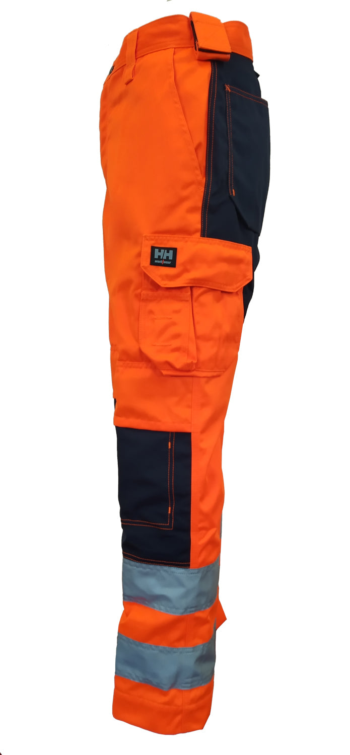 Helly Hansen 76490 Bridgewater Service Pants Hi Vis Orange/Navy