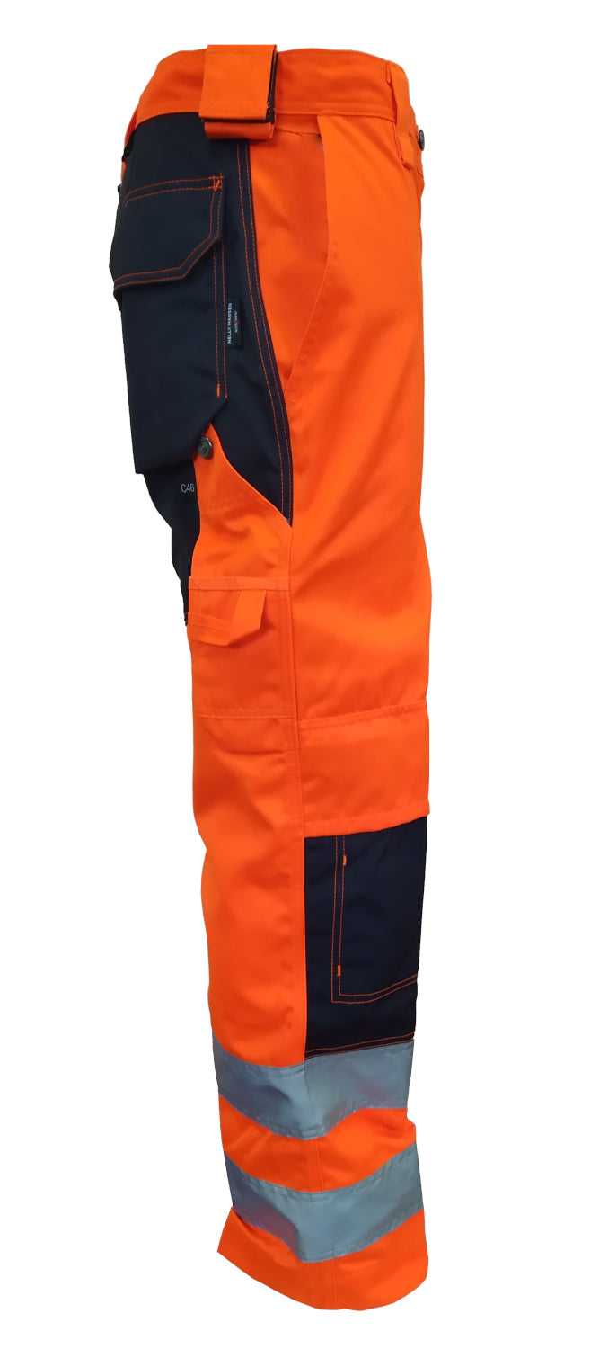 Helly Hansen 76490 Bridgewater Service Pants Hi Vis Orange/Navy