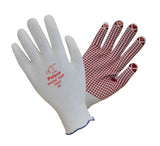 Polyco 766 Inspec Grip Nylon Seamless Inspection Gloves PVC Dots