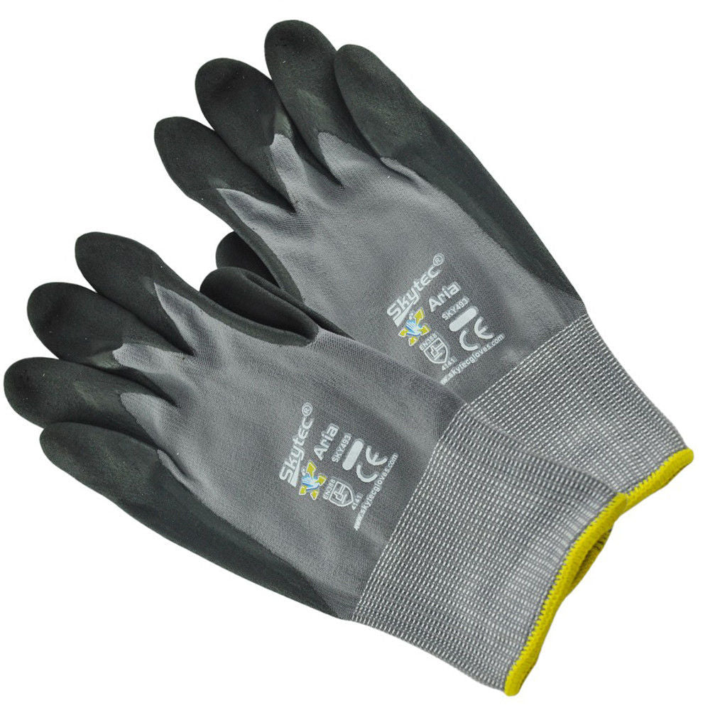 Skytec SKY49 Aria Work Gloves Nitrile Foam Coated General Handling