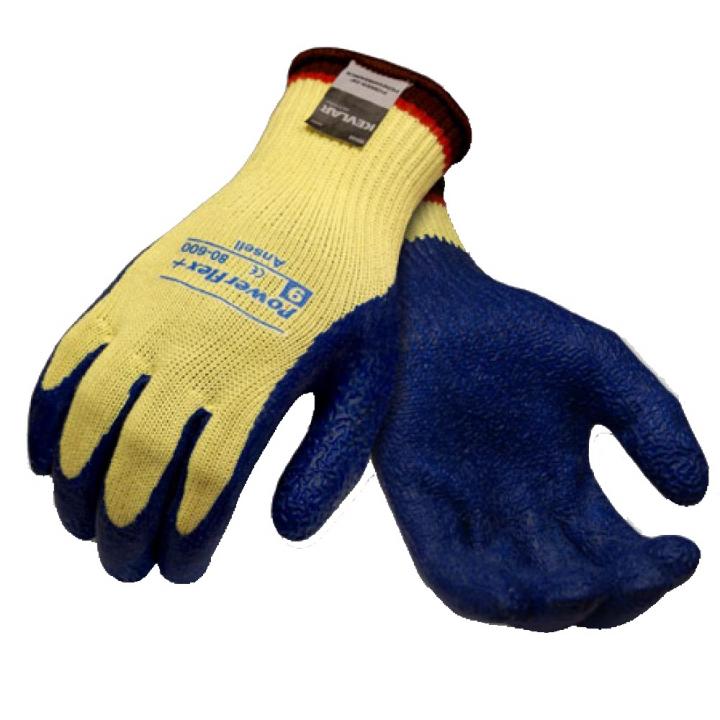 Ansell ActivArmr 80-600 Cut 4 Resistant Kevlar Lined Work Gloves Natural Latex Coating