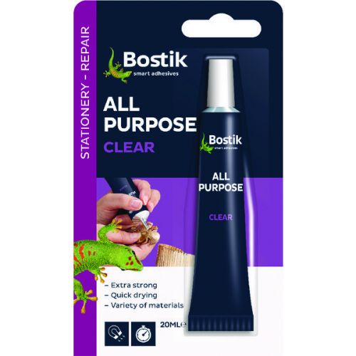 Bostik All Purpose Adhesive 20ml Clear