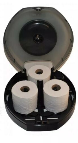 Tork Revolution 3 Roll Toilet Roll Dispenser Black