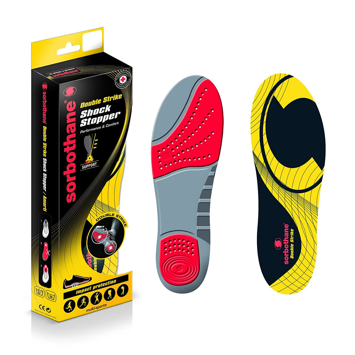 Sorbothane Double Strike 30% Lighter Insoles