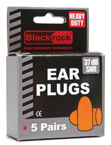 Blackrock 4200100 Foam Ear Plugs SNR 37db 5 Pairs Box Polyurethane Orange