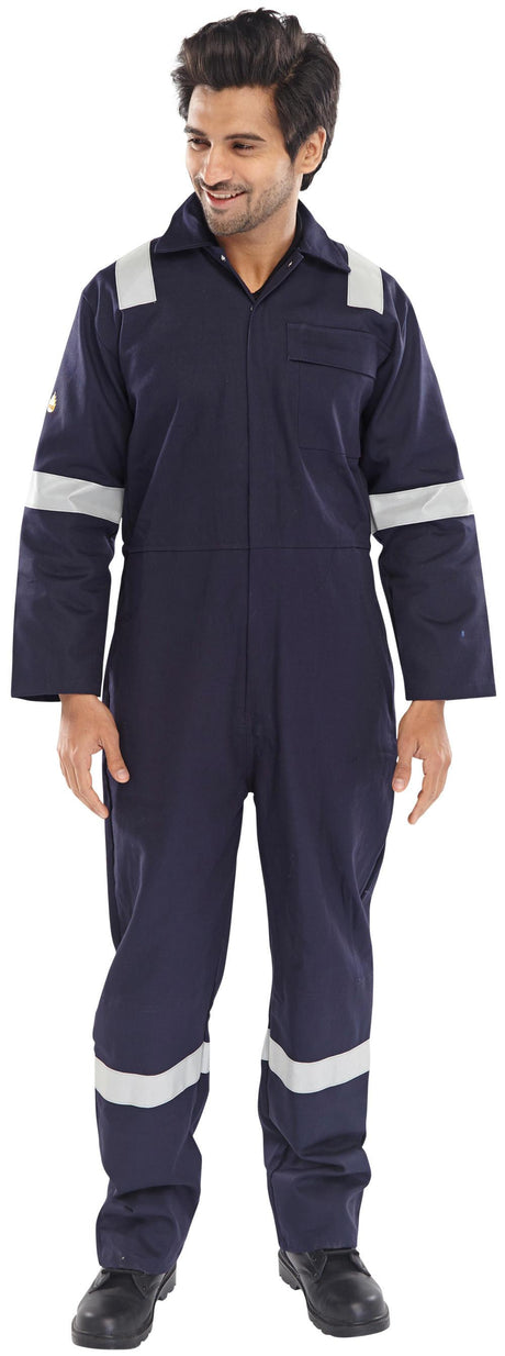 Orbit Flame Retardant Navy Coveralls PLTPBS