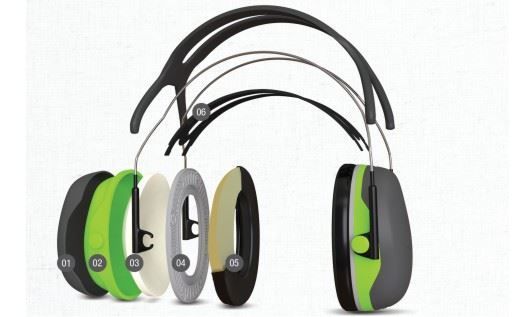 3M Peltor X4A Ear Defenders 33dB SNR Headband Green