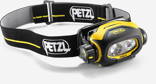 Petzl Pixa 3 ATEX Led Head Torch Waterproof Dual Beam E78CHB Work