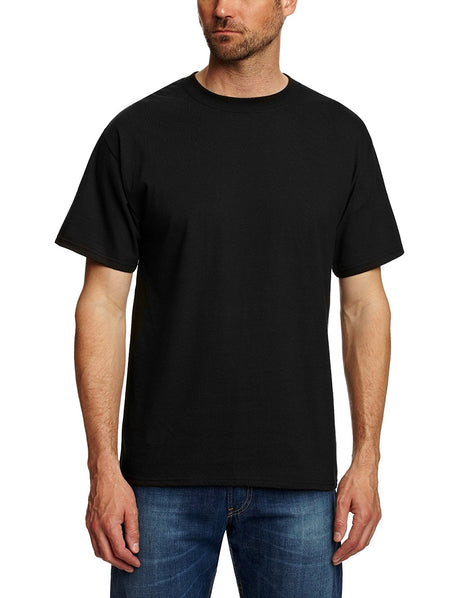 Hanes Beefy-T Classic Short Sleeves Black T-Shirt, Size X-Large