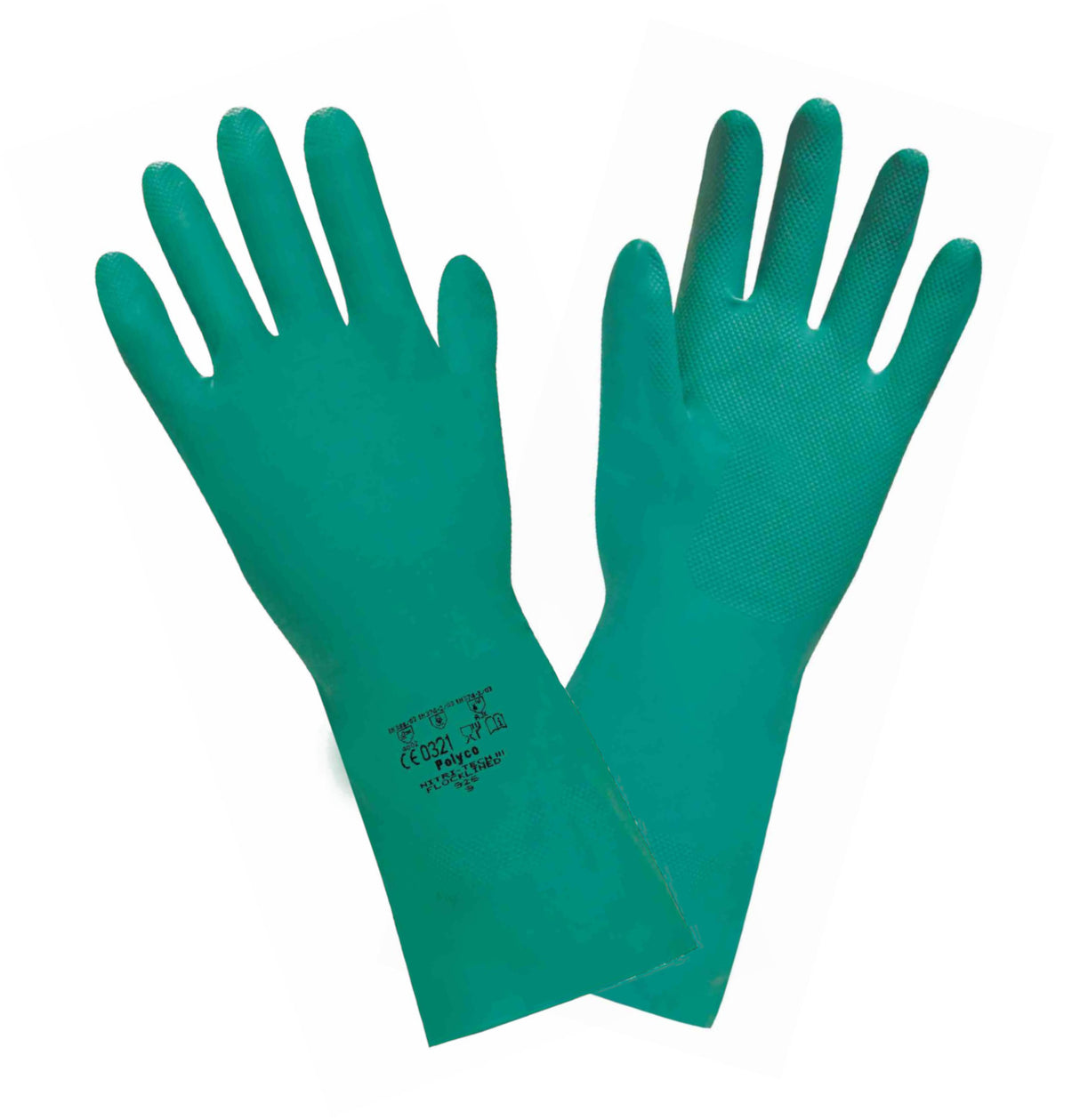 Polyco Nitri-Tech III Nitrile Synthetic Rubber Gauntlets