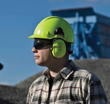 3M G3000Nuv-Gb Peltor  Hi Vis Yellow Vented Ratchet Helmet