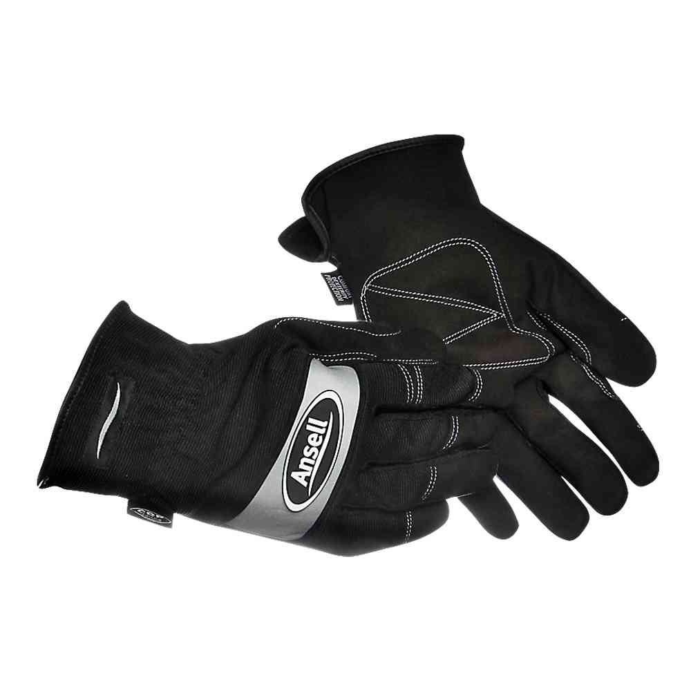 Ansell 97-506 Projex® Light Duty Work Gloves Leather Palm Black