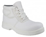 Siili Lace Up Anti-static Metal Free Composite Toe Cap Unisex White Safety Boots