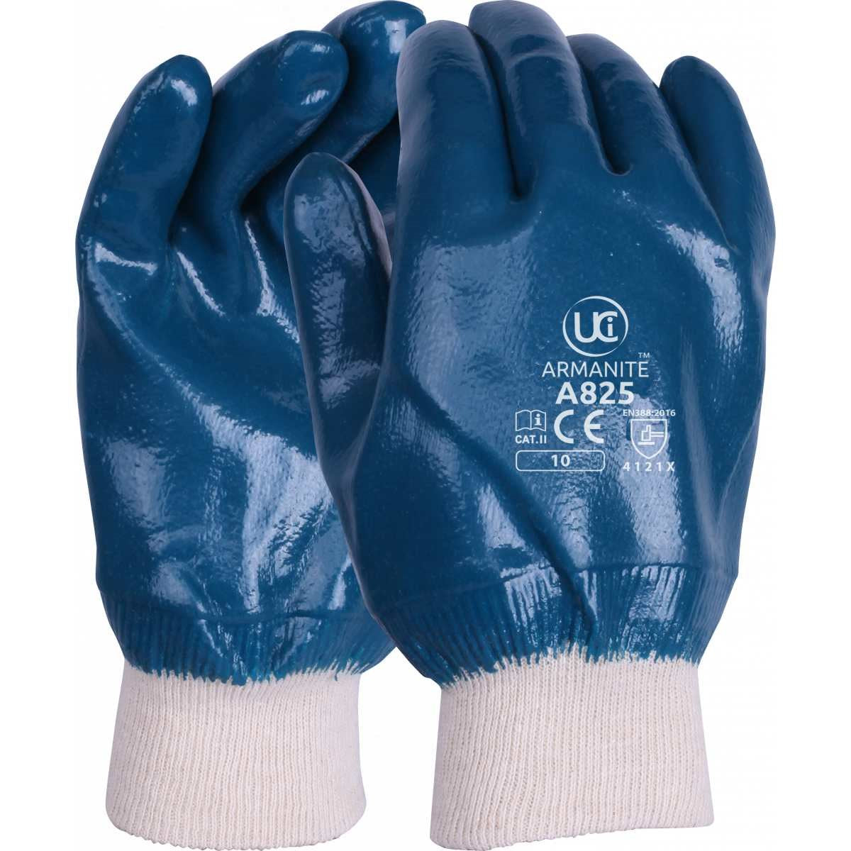 Ultimate Industrial A825 Armanite™ Work Gloves Nitrile Fully Coated