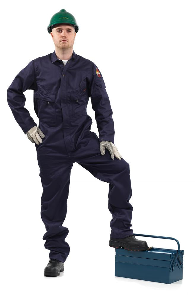 Roots  RO13060LW Flamebuster Flame Retardant Boiler Suit 33" Leg Navy