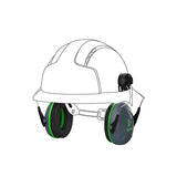 JSP Sonis® 1 Helmet Mounted Ear Defenders SNR=26dB