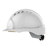 JSP EVO®3 Revolution® Safety Helmet Vented Wheel Ratchet White