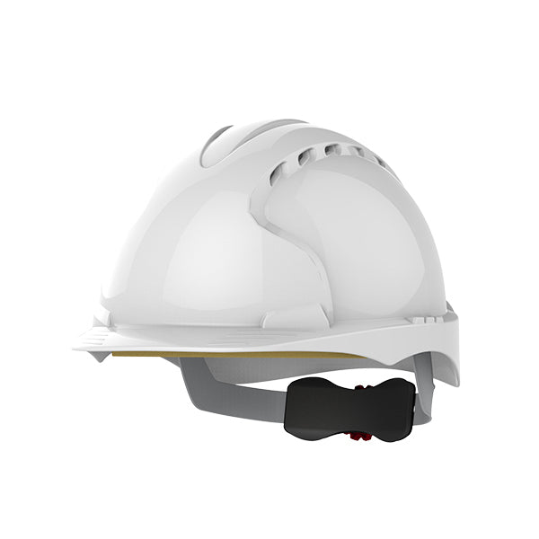 JSP EVO®3 Revolution® Safety Helmet Vented Wheel Ratchet White