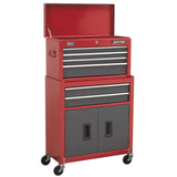 Sealey Topchest & Rollcab Combination 6 Drawer with Ball Bearing Slides