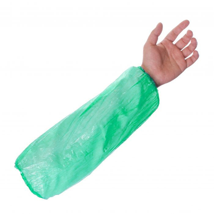 Evergrade Disposable Polythene Oversleeves Green Case of 2000