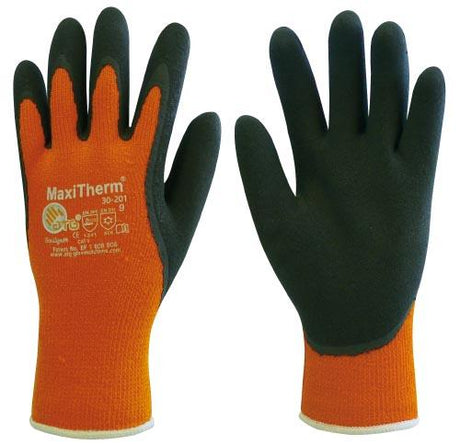 ATG MaxiTherm Latex Palm Coated 30-201 Gloves Insulated Non-Slip Grip Lined