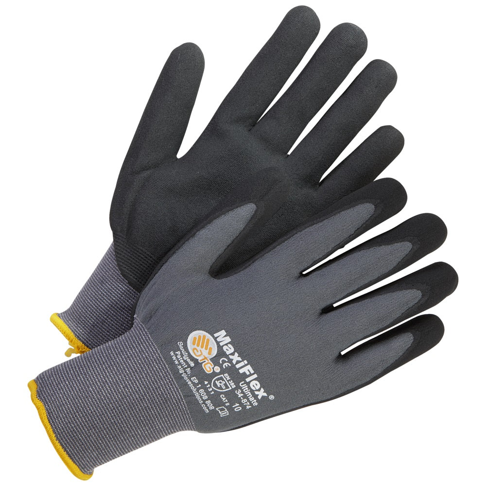 ATG MaxiFlex Ultimate Palm Coated 34-874 Gloves