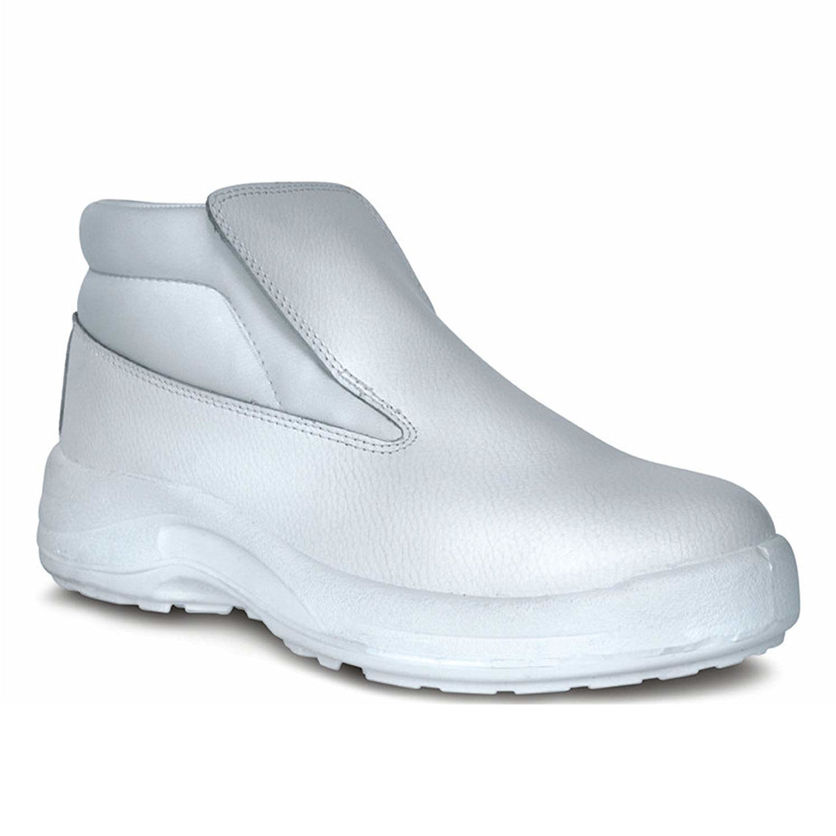 Goliath ATOM60 Steel Toe Cap S2 White Microfibre Slip-On Safety Boots