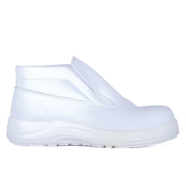 Goliath ATOM60 Steel Toe Cap S2 White Microfibre Slip-On Safety Boots