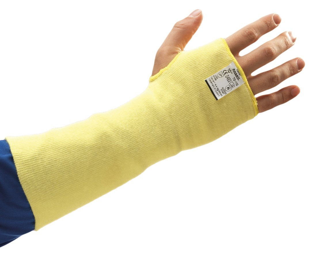 Ansell 70-110 Cut Resistant Forearm Protection Kevlar Safety Single Sleeve