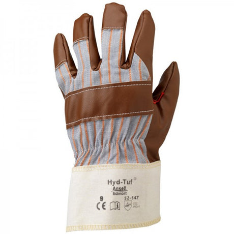 Ansell 52-547 Hyd-Tuf Nitrile-Coated Jersey Rigger Work Gloves Cut 1 Protection