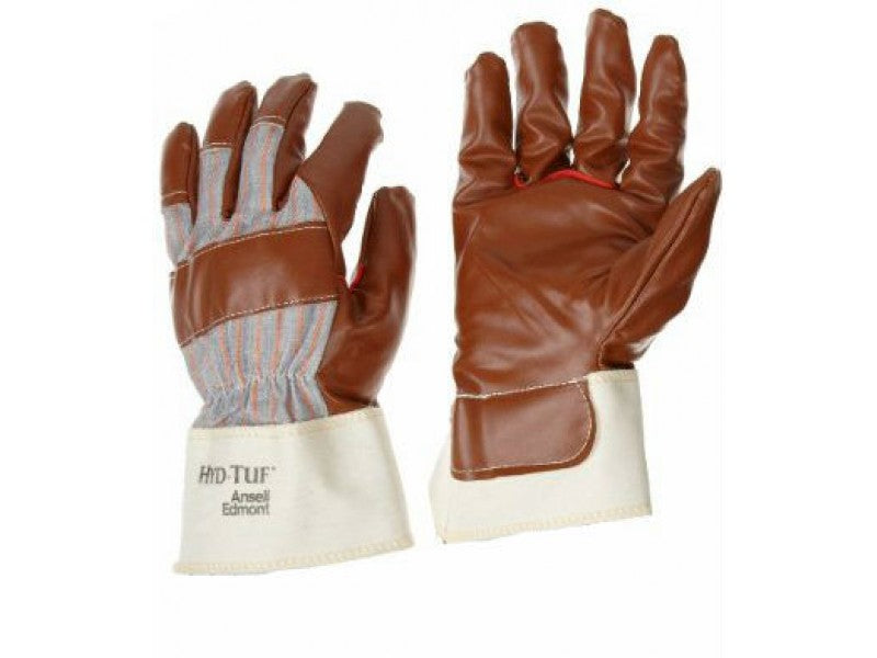 Ansell 52-547 Hyd-Tuf Nitrile-Coated Jersey Rigger Work Gloves Cut 1 Protection