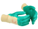 Ansell EasyFlex 47-200 Cotton Nitrile Palm Coated High-Grip Antistatic Work Gloves