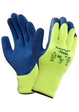 Ansell Powerflex 80-400 Insulated Latex Palm Coat Hi Vis Glove
