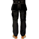 Regatta TRJ335 Men Work Trousers Knee Pad Pocket Black Long Leg
