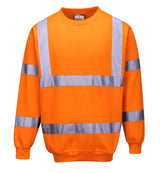 Portwest B303 Men Polycotton Reflective Tape Hi Vis Sweatshirt Orange