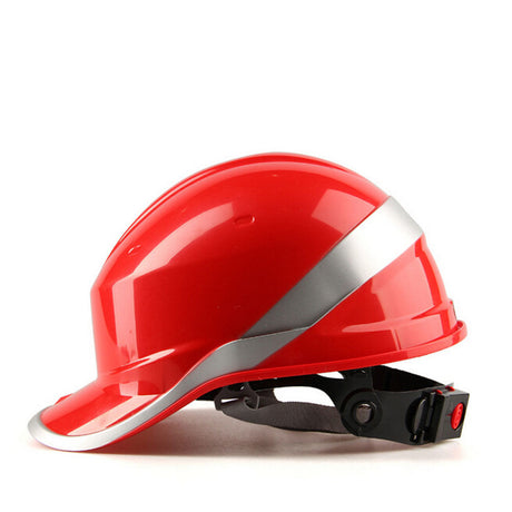 Delta Plus Diamond V Safety Helmet Baseball Cap Shaped Red