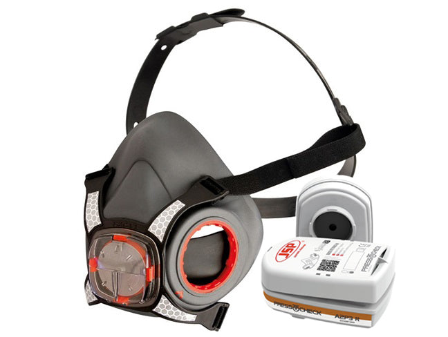 JSP Force™ 8 Safety Half-Mask with Typhoon™ Valve Size M (Mask only)