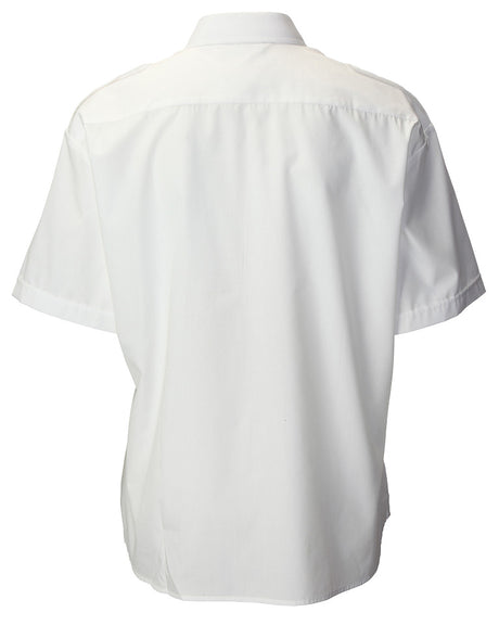 Arvello S128 Polycotton Uniforms Ladies Short Sleeve White Shirt