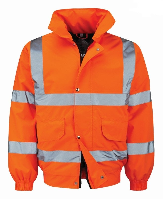 Orbit Orange Hi Vis Bomber Jacket BALAN
