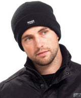 Blackrock Thinsulate-lined Ribbed Acrylic Beanie Hat 7020600 Woolly Black