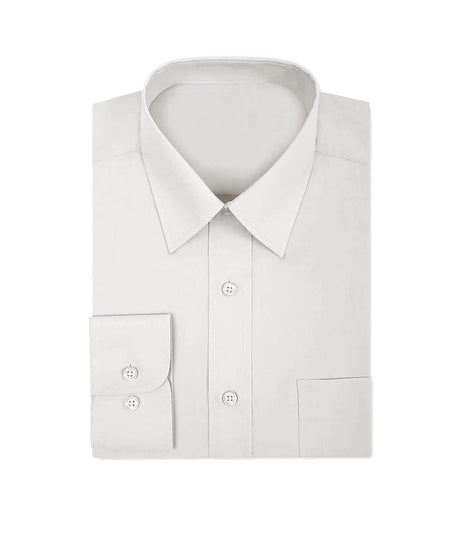 Disley C896 Classic Men Shirt Long Sleeve White