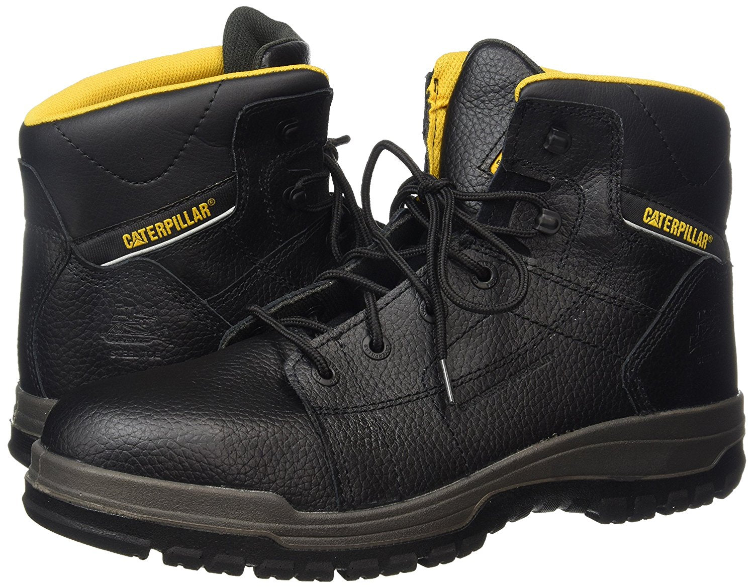 Caterpillar CAT Dimen Hi SB Safety Boots Steel Toe Cap Leather Upper North Sea Workwear