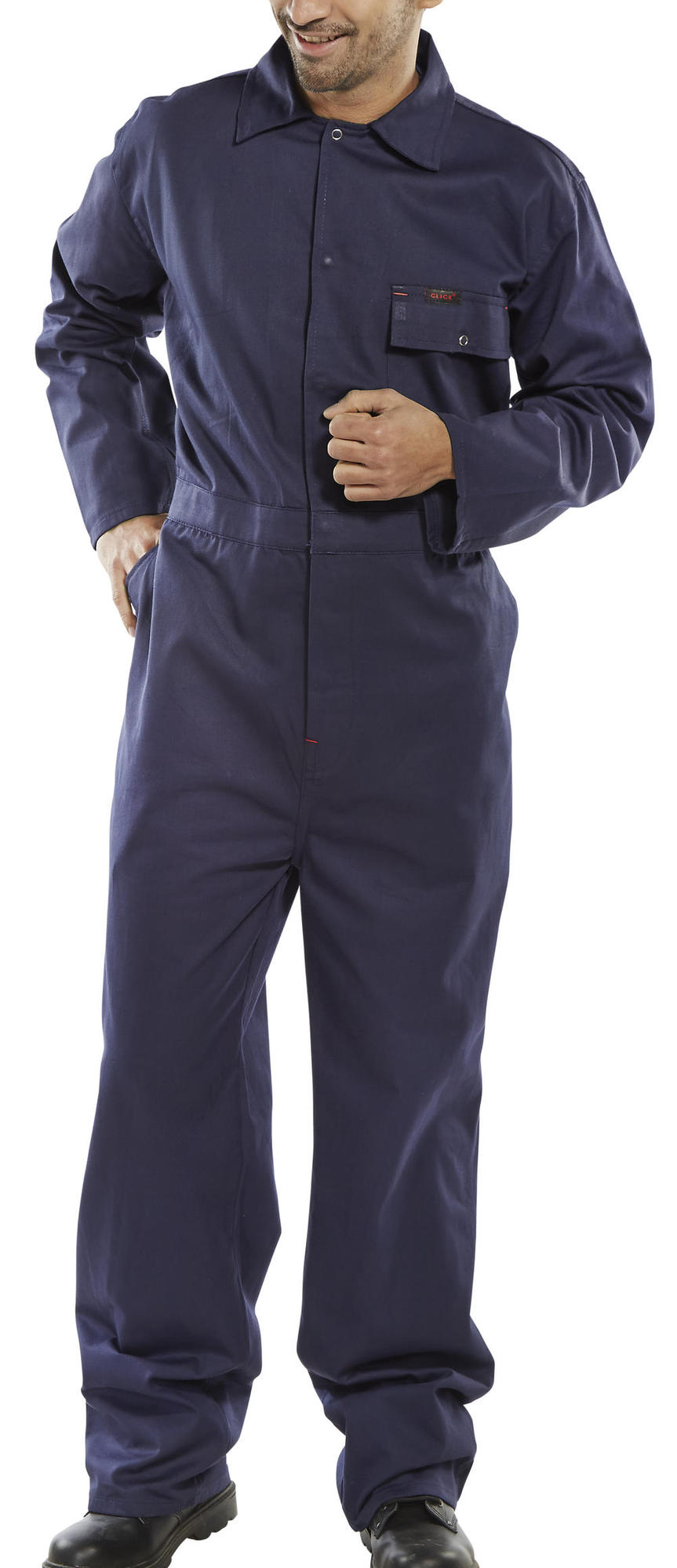 Beeswift CDBSN Cotton Drill Coverall Navy
