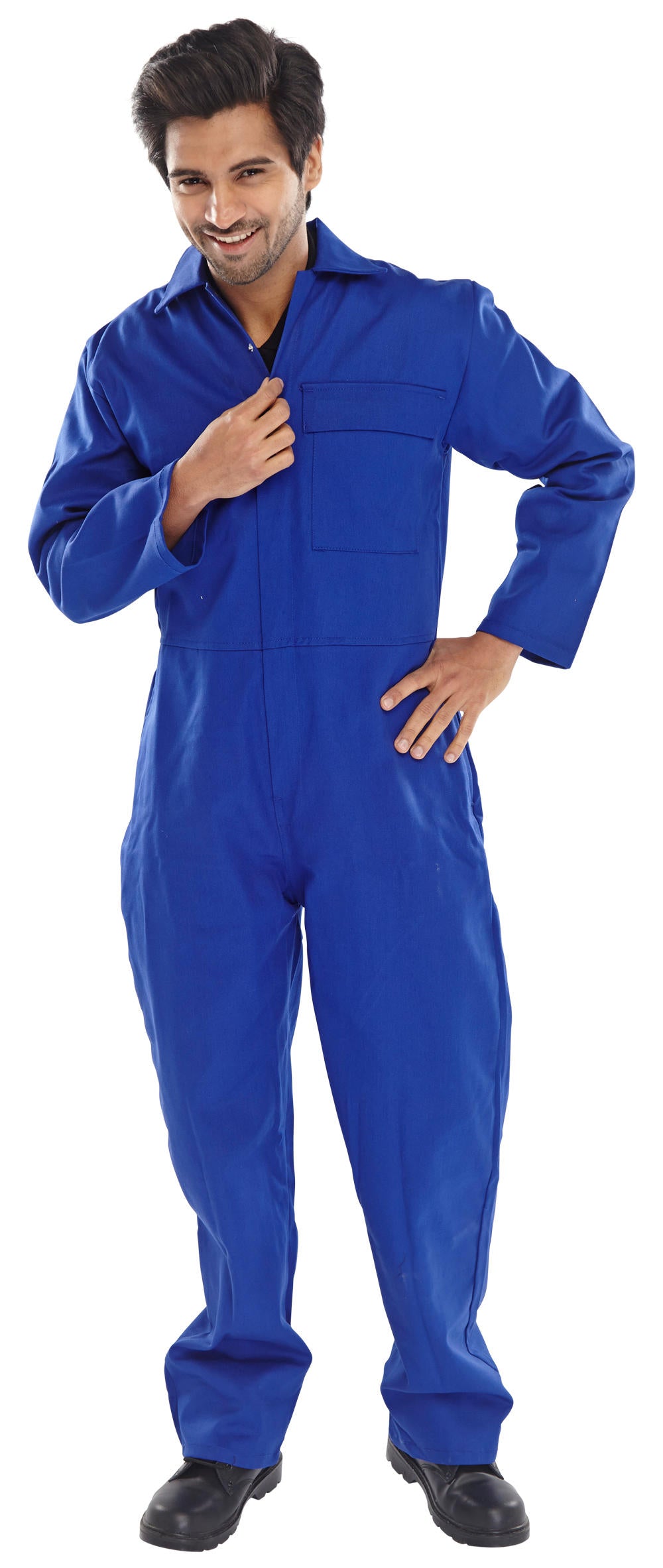 Beeswift Cfrbs 300Gsm Royal Blue 100% Cotton Flame Retardant Coverall