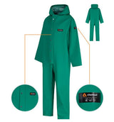 Alpha Solway CSBH-EWA Chemsol Plus Chemical Resistant Boiler Suit Green