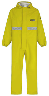 Alpha Solway CPBH-EW-R Chemsol Plus Chemical Coverall Hi Vis Flame Retardant Yellow Size M