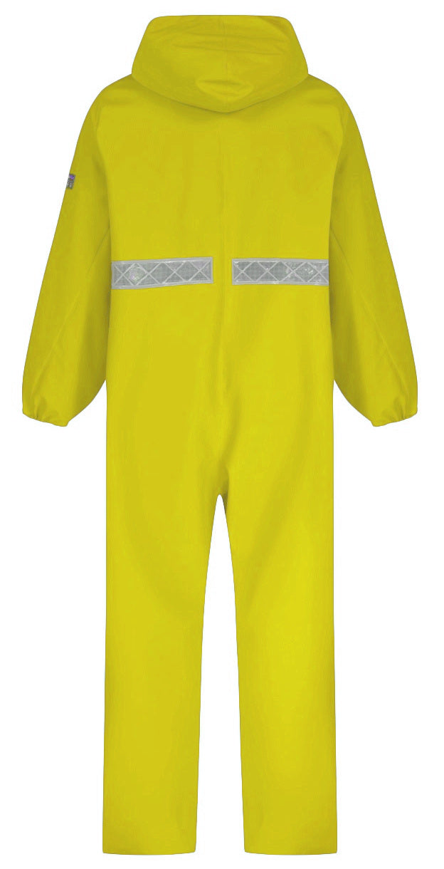 Alpha Solway CPBH-EW-R Chemsol Plus Chemical Coverall Hi Vis Flame Retardant Yellow Size M