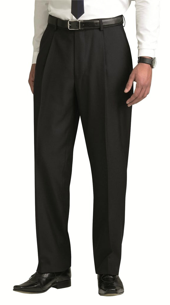 ClubClass Principle E4T0489A Single Pleat Charcoal Men's Trouser