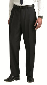 ClubClass Principle E4T0489A Single Pleat Charcoal Men's Trouser