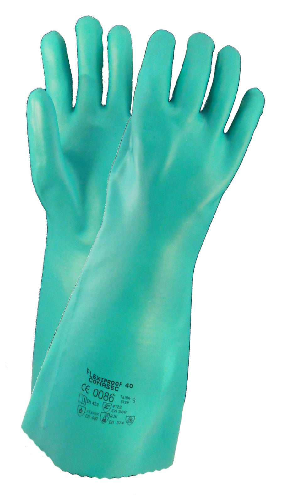 Comasec Flexiproof Nitrile Chemical Protection Gauntlets 40cm